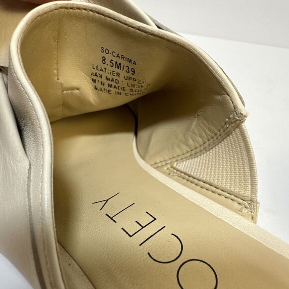 Sole Society Espadrille Beige Bow Wedges Size 8.5 - Picture 5 of 8